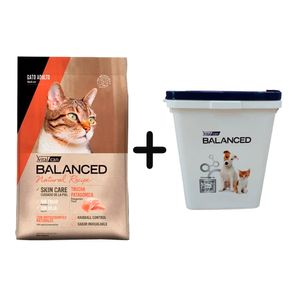 Balanced Natural Recipe Gato Adulto Trucha 3kg + Almacenadora de REGALO