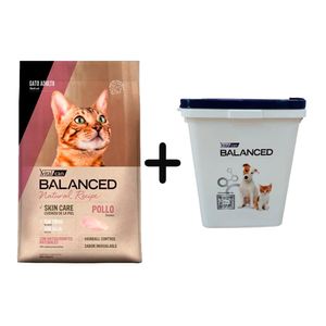 Balanced Natural Recipe Gato Adulto Pollo 7,5kg + Almacenadora de REGALO