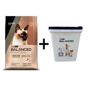 Balanced Natural Recipe Gato Adulto Merluza 7,5kg + Almacenadora de REGALO