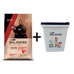 Balanced Natural Recipe Gato Adulto Carne 7,5kg + Almacenadora de REGALO