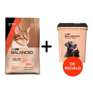 Balanced Natural Recipe Gato Adulto Trucha 15kg + Almacenadora de REGALO