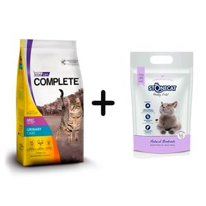 Combo Complete Gato Adulto Urinary Care 7,5kg + Stone Cat Lavanda 8kg