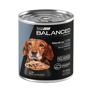 Lata Balanced Soufflé Perro Senior Pollo 340gr