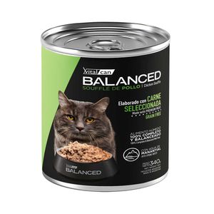 Lata Balanced Soufflé Gato Castrado Pollo 340gr