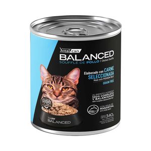 Lata Balanced Soufflé Gato Adulto Pollo 340gr