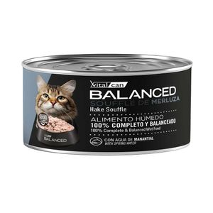 Lata Balanced Soufflé Gato Senior Merluza 85gr