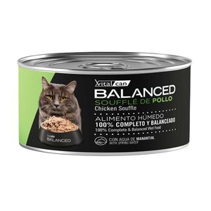 Lata Balanced Soufflé Gato Castrado Pollo 85gr