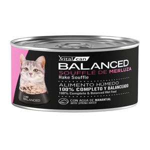 Lata Balanced Soufflé Gato Cachorro Merluza 85gr