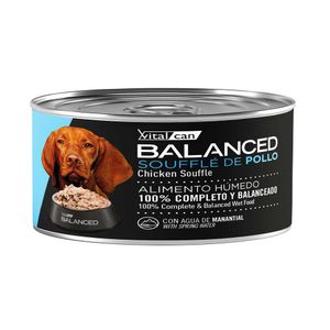 Lata Balanced Soufflé Perro Pollo Adulto 85gr