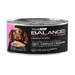 Lata Balanced Soufflé Perro Pollo Cachorro 85gr