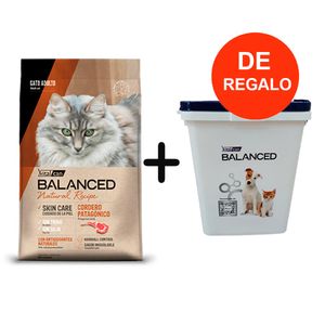 Balanced Natural Recipe Gato Adulto Cordero 15kg + REGALO Almacenadora