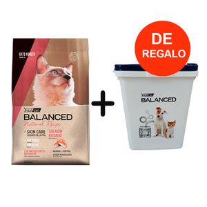 Balanced Natural Recipe Gato Adulto Salmón 15kg + REGALO Almacenadora