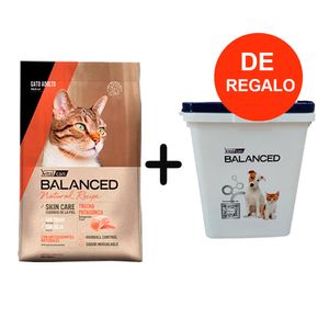 Balanced Natural Recipe Gato Adulto Trucha 15kg + REGALO Almacenadora